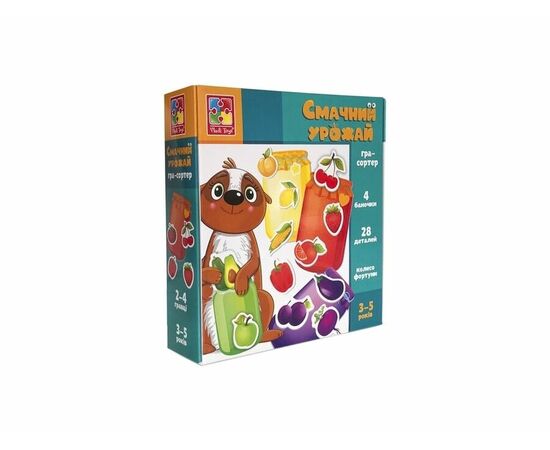 Игра-сортер от бренда Vladi Toys "Вкусный урожай"