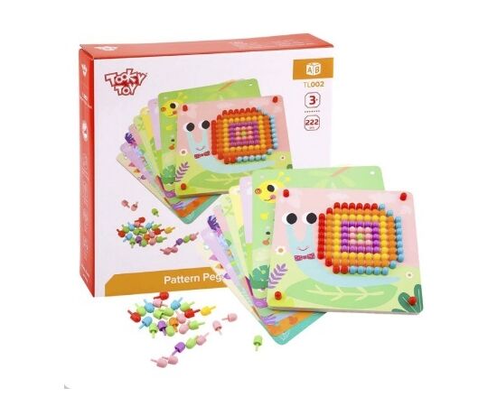 Деревянная мозаика «Веселые животные» от бренда Tooky Toy