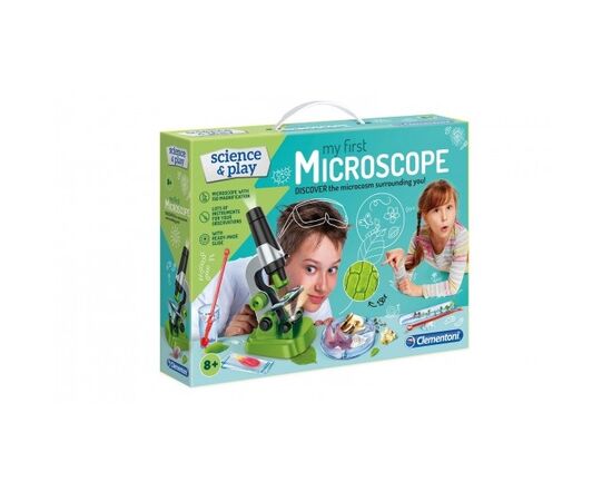 Набор для экспериментов "Мой первый микроскоп" от бренда Clementoni