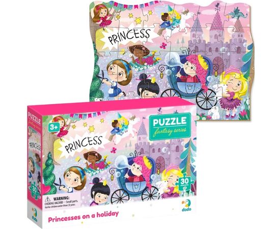 Пазл от бренда Dodo "Принцессы на отдыхе" серия Фэнтэзи, 30 элементов