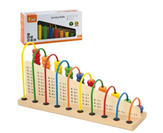 Деревянная игрушка  «Учим математику» от бренда Viga Toys Деревянная игрушка  «Учим математику» от бренда Viga Toys