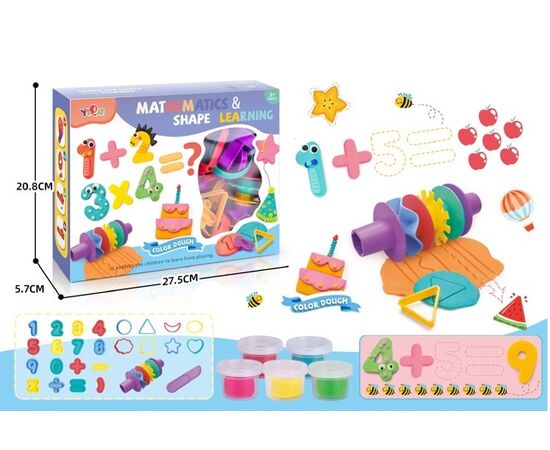 Игровой набор для лепки от бренда Yiqis "Математика" Игровой набор для лепки от бренда Yiqis "Математика"