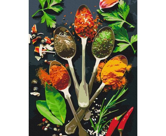 Картина по номерам 40*50 "Симфония специй" от бренда Brushme, без упаковки