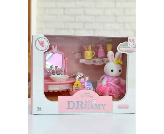Игровой набор с флоксовым зайцем "Уборная"