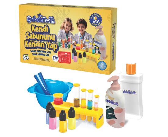Набор для творчества от бренда Play-Toys "DIY Фабрика Жидкого Мыла"- Никола Тесла Набор для творчества от бренда Play-Toys "DIY Фабрика Жидкого Мыла"- Никола Тесла
