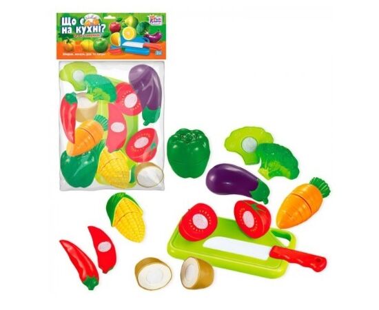 Овощи на липучках из серии "Что есть на кухне?" от бренда Fun Game, 10 элементов