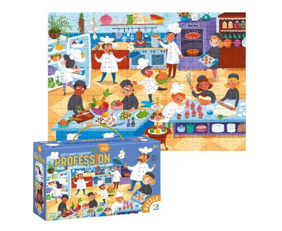 Пазл от бренда Dodo "Повар" серия Профессии, 150 элементов