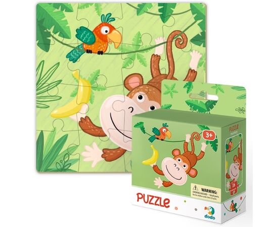 Пазл от бренда Dodo "Обезьянка", 16 элементов