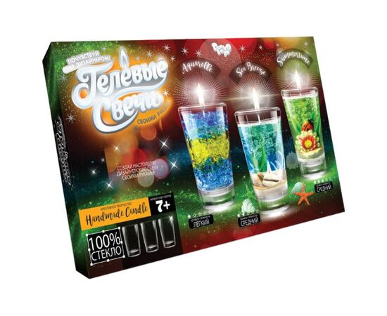 Набор для творчества от бренда Danko Toys "Гелевые свечи - акварель, морской бриз, летнее время"