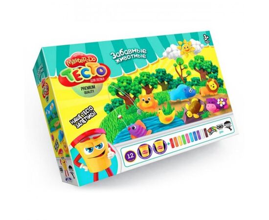 Игровой набор для лепки от бренда Danko Toys "Забавные животные", серия Master Do