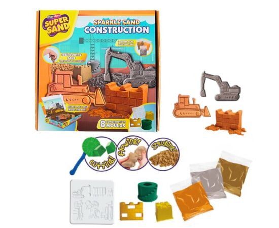 Кинетический набор от бренда Play-Toys  «Строительная площадка из блестящего песка»