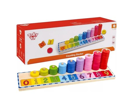 Деревянная игрушка "Учимся считать" от бренда Tooky Toy Деревянная игрушка "Учимся считать" от бренда Tooky Toy