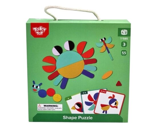 Деревянный пазл "Формы" от бренда Tooky Toy