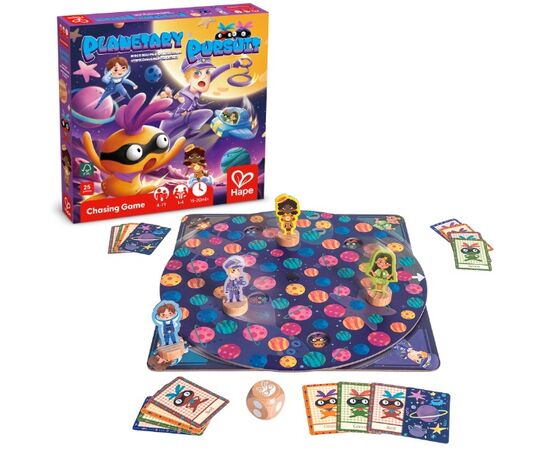 Настольная игра от бренда Hape «Планетные догонялки»