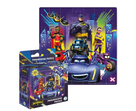 Пазл от бренда Dodo «Созываю всех бетмобилистов», серия Progressive, 28 элементов