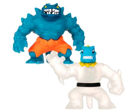 Тянущиеся фигурки GooJitZu в наборе "Тайро и Рок Джо Глоу Шифтерс", серия Deep Goo Sea 2 Тянущиеся фигурки GooJitZu в наборе "Тайро и Рок Джо Глоу Шифтерс", серия Deep Goo Sea 2