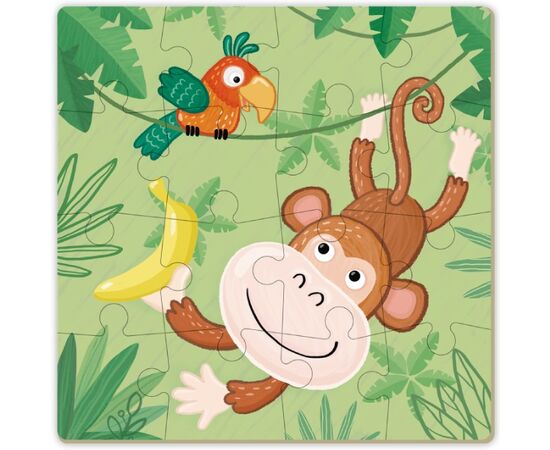 Пазл от бренда Dodo "Обезьянка", 16 элементов
