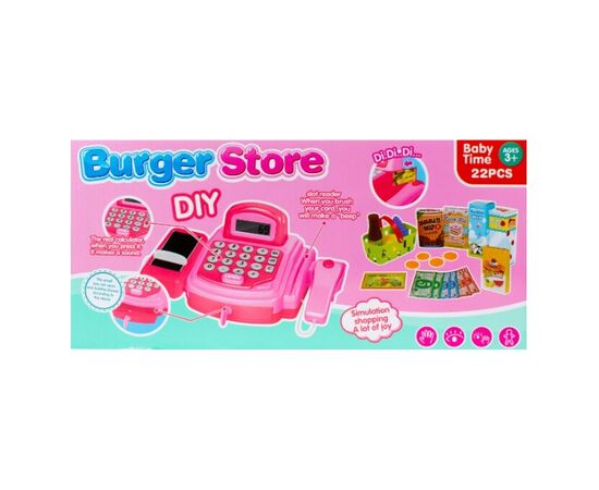 Кассовый аппарат "Бургерный магазин", со звуковыми и световыми эффектами