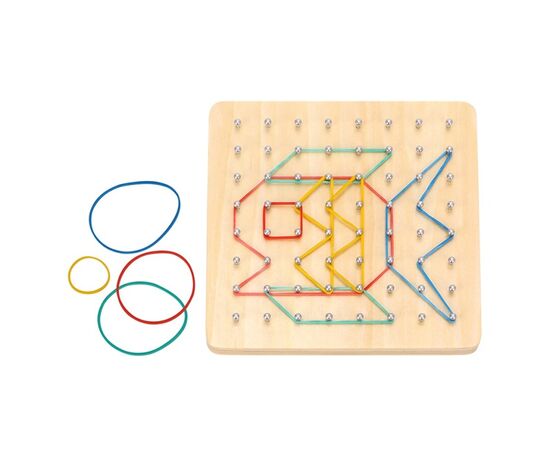 Творческий набор "Геоборд  с резинками" от бренда Tooky Toy