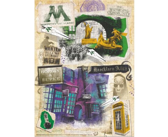 Пазл от бренда Dodo "Министерство магии и Аллея Ноктерна" серия Гарри Поттер, 450 элементов