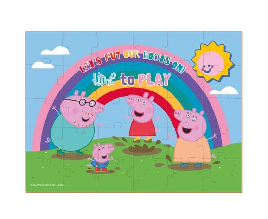 Пазл от бренда Dodo «Время играть», серия Свинка Пеппа, 30 элементов