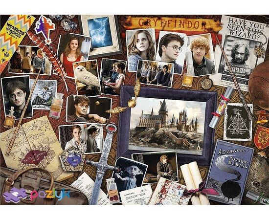 Пазл от бренда Trefl "Памятка из Хогвартса" серия Гарри Поттер, 500 элементов