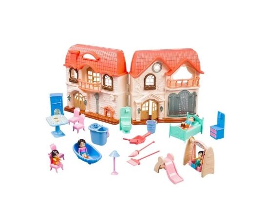 Кукольный домик с аксессуарами "Загородный дом", со звуковыми и световыми эффектами