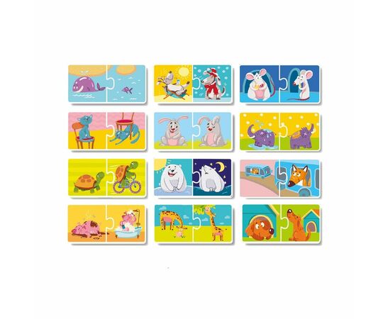 Пазл от бренда Dodo "Противоположности ", 24 элемента