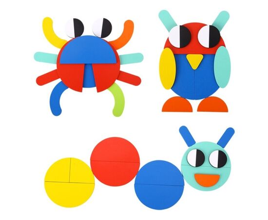 Деревянный пазл "Формы" от бренда Tooky Toy