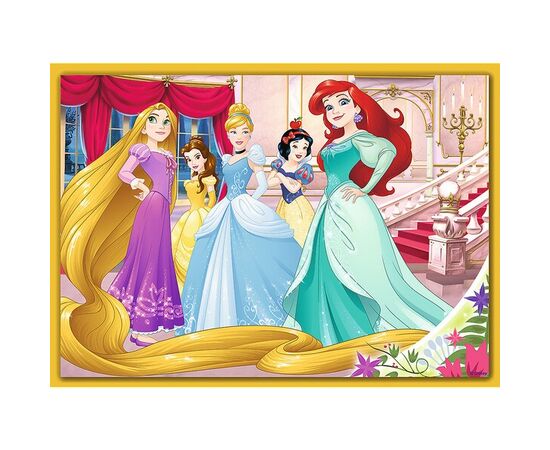 Пазл от бренда Trefl 4 в 1 "Счастливый день принцесс Диснея ", на 35, 48, 54 и 70 элементов