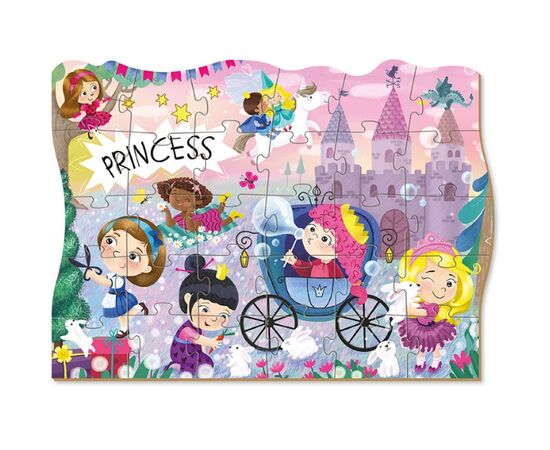 Пазл от бренда Dodo "Принцессы на отдыхе" серия Фэнтэзи, 30 элементов