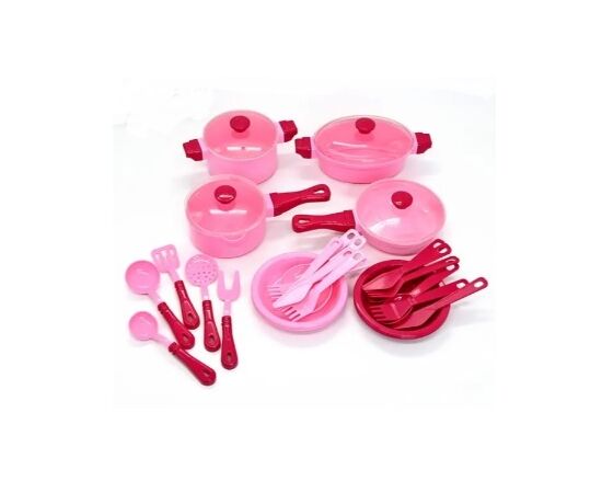 Детский игровой набор посуды от бренда Unika, 25 предметов Детский игровой набор посуды от бренда Unika, 25 предметов