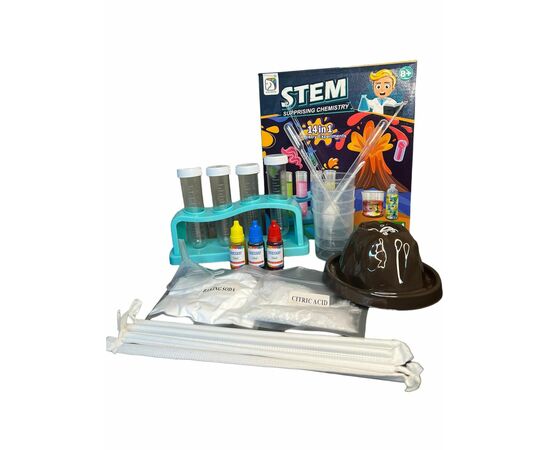 Набор для экспериментов от бренда Essa Toys "Удивительная химия" 14 в 1