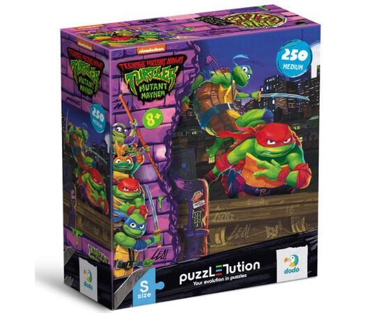 Пазл от бренда Dodo «Леонардо и Рафаэль» серия Черепашки ниндзя, 250 элементов