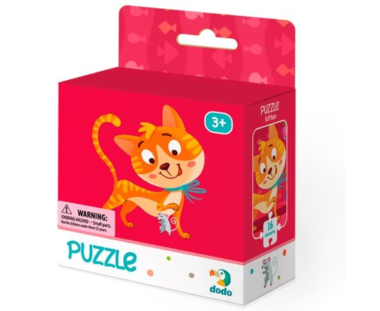Пазл от бренда Dodo "Котик", 16 элементов