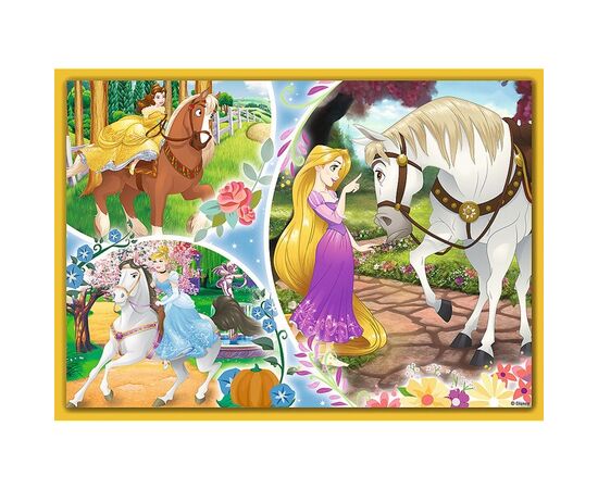 Пазл от бренда Trefl 4 в 1 "Счастливый день принцесс Диснея ", на 35, 48, 54 и 70 элементов