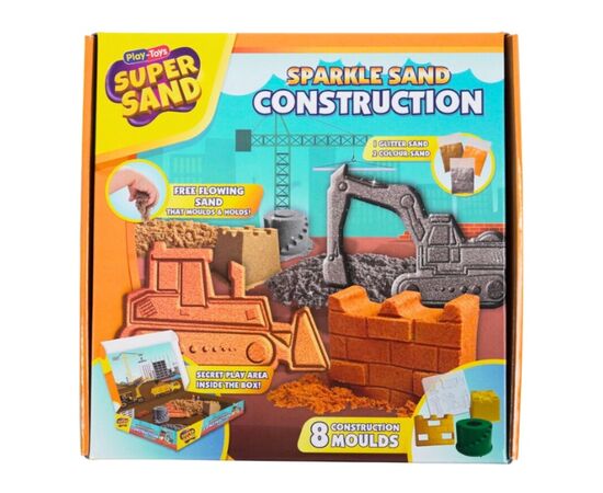 Кинетический набор от бренда Play-Toys  «Строительная площадка из блестящего песка»