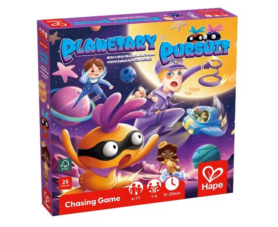Настольная игра от бренда Hape «Планетные догонялки»