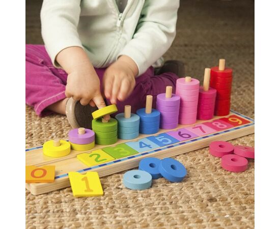 Деревянная игрушка "Учимся считать" от бренда Tooky Toy Деревянная игрушка "Учимся считать" от бренда Tooky Toy
