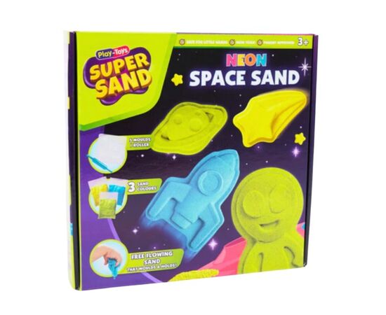 Кинетический набор "Неоновый космический песок" от бренда Play-Toys