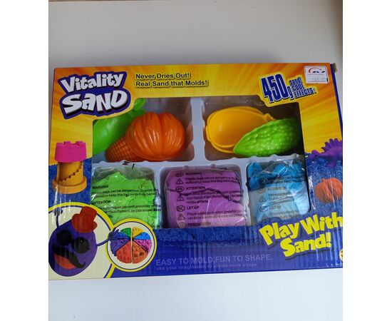 Кинетический набор от бренда Vitality Sand "Овощи", 450 грамм Кинетический набор от бренда Vitality Sand "Овощи", 450 грамм