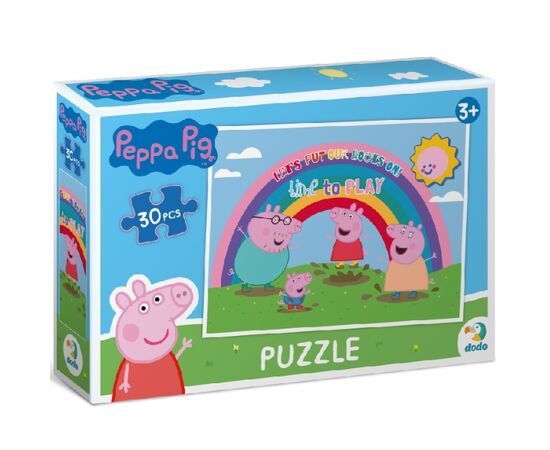 Пазл от бренда Dodo «Время играть», серия Свинка Пеппа, 30 элементов