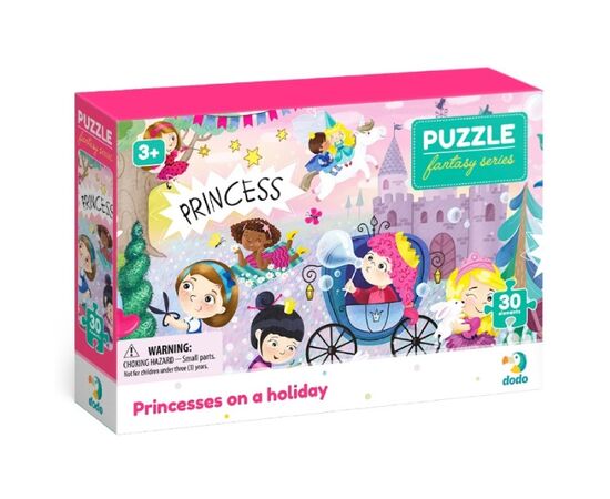 Пазл от бренда Dodo "Принцессы на отдыхе" серия Фэнтэзи, 30 элементов