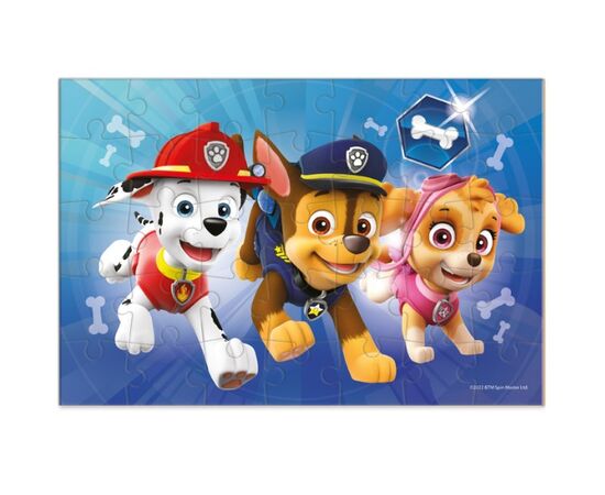Пазл-мини от бренда Dodo «Маршалл, Гонщик и Скай», серия Щенячий патруль, 35 элементов