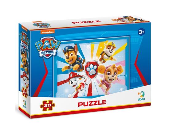 Пазл от бренда Dodo "Смелые щенки", серия Щенячий патруль, 30 элементов