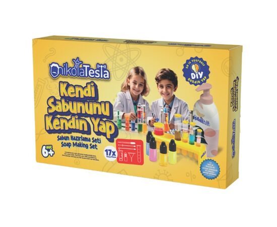 Набор для творчества от бренда Play-Toys "DIY Фабрика Жидкого Мыла"- Никола Тесла Набор для творчества от бренда Play-Toys "DIY Фабрика Жидкого Мыла"- Никола Тесла