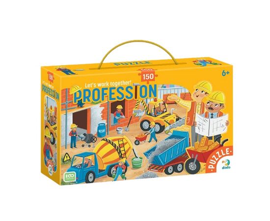 Пазл от бренда Dodo "Строитель" серия Профессии, 150 элементов
