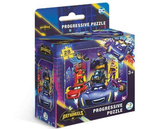 Пазл от бренда Dodo «Созываю всех бетмобилистов», серия Progressive, 28 элементов