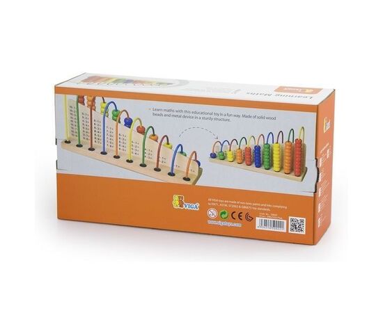 Деревянная игрушка  «Учим математику» от бренда Viga Toys Деревянная игрушка  «Учим математику» от бренда Viga Toys