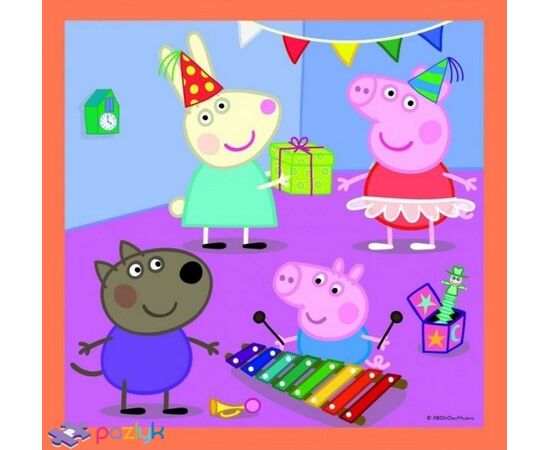 Пазл от бренда Trefl 3 в 1 "Изобретательная Свинка Пеппа", на 20, 36, и 50 элементов
